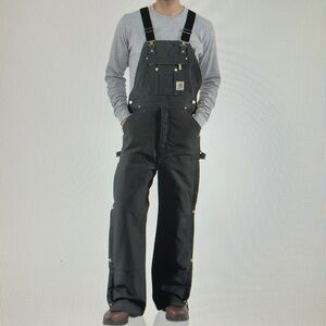 Carhartt Duck Zip-To-Thigh Bib Overalls